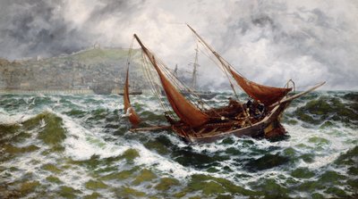 Tempesta al largo di Scarborough da Thomas Rose Miles